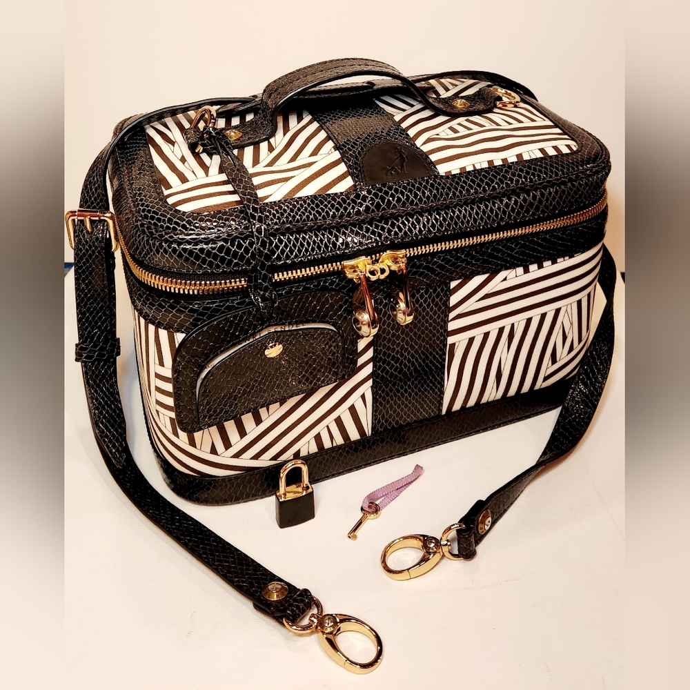 Henri Bendel Disturbed Pattern Train Case - image 1